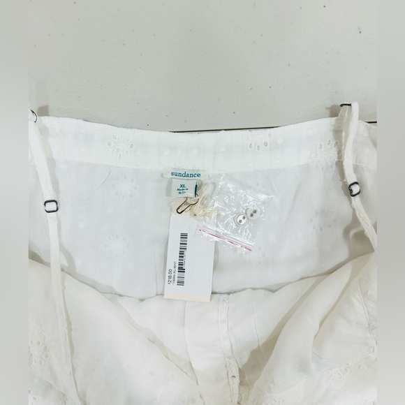 NWT Sundance Women’s Size XL White Boho Maxi Dress Lace Embroidered - Picture 5 of 9